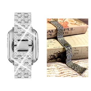 NIB Silver Rhinestone Apple Watch band